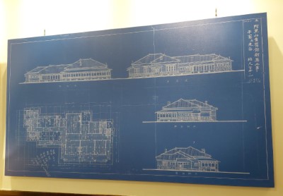 目前僅有阿里山貴賓館仍保留原始建築藍晒圖(阿里山林業鐵路及文化資產管理處提供)