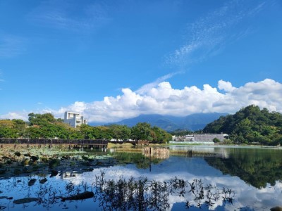 東勢林業文化園區貯木池美景