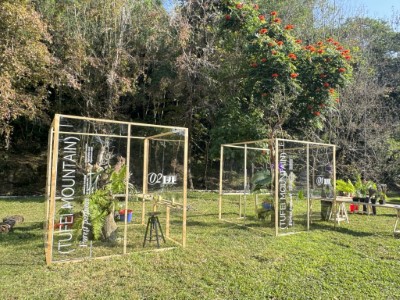 3座植物藝術創作的香氛空間，將移展至阿里山植物園，過年期間讓民眾體驗3種不同的森林香氣