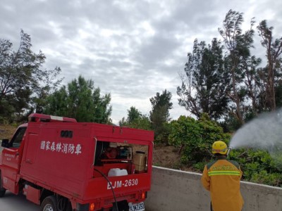 噴灑阻燃劑2