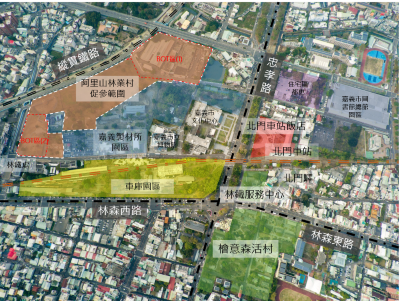 本規劃提供兩處可開發區(BOT1、2)，民間機構可兩處開發，亦可先集中開發BOT1區