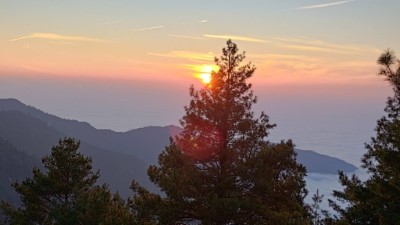 大雪山國家森林遊樂區夕陽雲海雙重享受