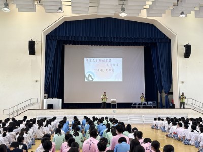 花蓮分署於玉里高中進行台灣黑熊保育宣導