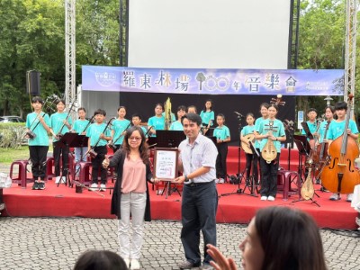 黎明國小林義涵校長表示5月29日將率國樂團80人前往日本東京音樂交流演出，將國樂飄揚至海外。