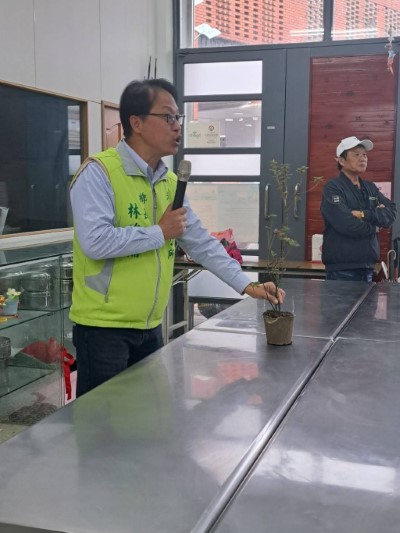 冬山鄉鄉長林峻輔致詞