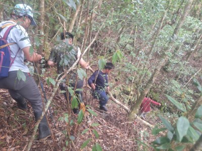 調查監測志工協助森林巡護（林業保育署新竹分署提供）