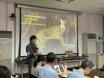 野聲公司分享苗栗地區石虎調查成果及保育關鍵節點(林業保育署新竹分署提供)
