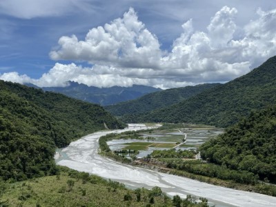 於古道上眺望南安田區