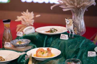 圖、採用友善草鴞農產品標章食材入菜，融入草鴞意象
