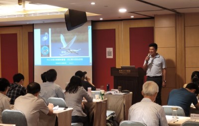 台江國家公園王建智科長分享與漁民共同執行生態友善棲地營造保育度冬候鳥成果