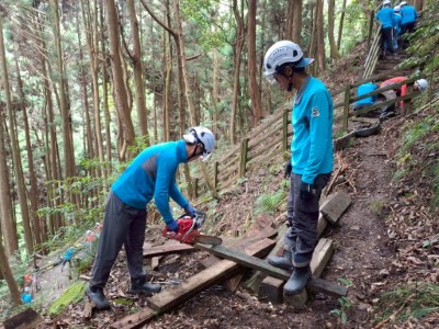 圖片2新竹分署環境維護志工平時施作照(林業保育署新竹分署提供)