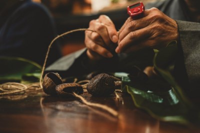 圖六、自然物手作樂器，聆聽最原始的聲音(林業保育署新竹分署提供)