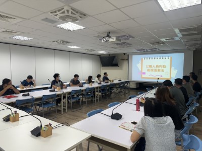 林鐵處「陽光法案」研習，由政風室黃俊澤主任主講