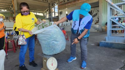 今日剷除小花蔓澤蘭有18袋共95公斤