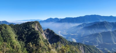 阿里山壯麗的山景山巒疊翠
