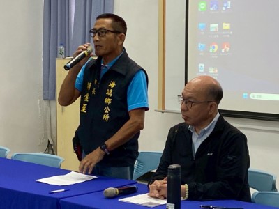 臺東分署吳昌祐分署長與海端鄉胡金至鄉長於8月28日共同主持海端鄉黑熊通報平台研商會議