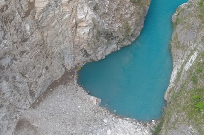 114年10月25日立霧溪燕子口堰塞湖