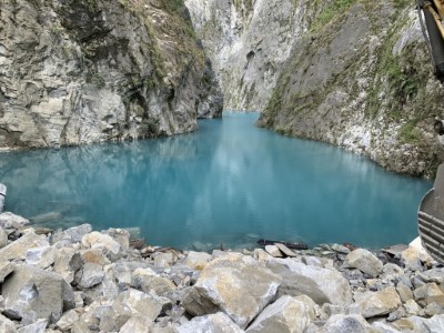 114年10月25日立霧溪燕子口堰塞湖