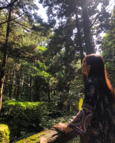 圖五.與森林交流(東眼山自然教育中心提供)