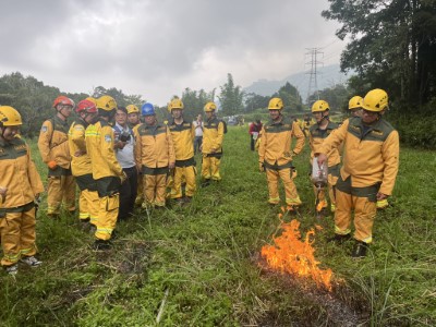 森林救火隊及滅火技術教育訓練(點火器使用及紅外線熱像儀)