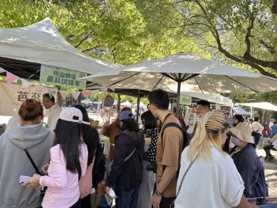 一開幕民眾即熱烈支持兌換里山券超過新台幣20萬元