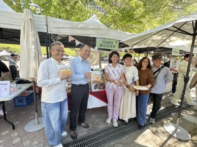 林業保育署臺中分署輔導的臺中里山標章及友善石虎農作標章農友共同推廣友善產品