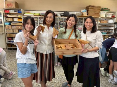 林業保育署臺東分署與臺東大學附小團隊合影，攜手推動「國產材小偵探」木育教育活動