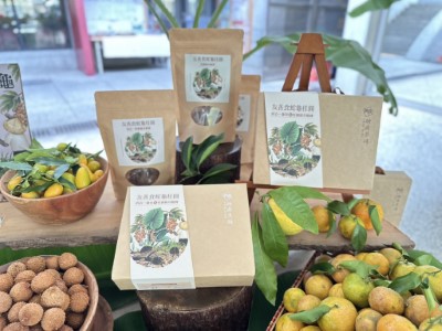 使用友善食蛇龜桂圓製成的限量桂圓糖磚，明年農曆春節前在大雪山、八仙山森林遊樂區與營林所臺中出張所宿泊所都買得到