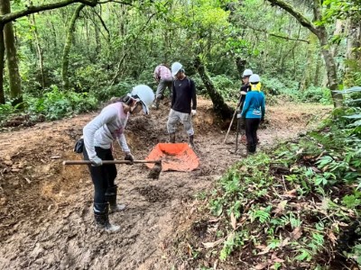 雙連埤古水圳修復工作假期-圳路重建1