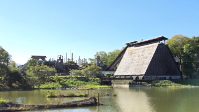東勢林業文化園區-原木梯、燃料倉