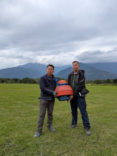 左為成功大學防災研究中心副主任臧運忠、右為副主任李心平