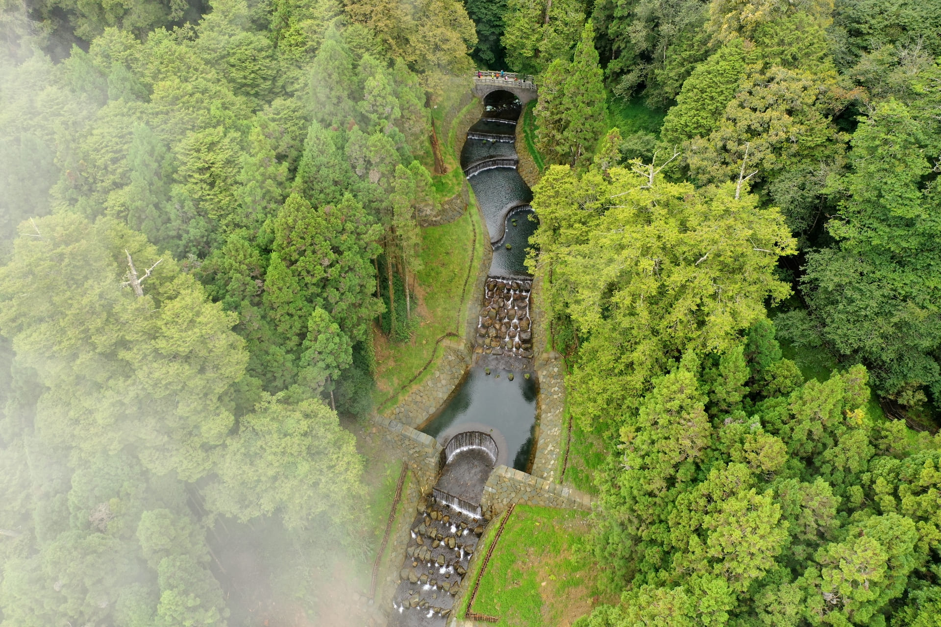 阿里山森林遊樂區神怡橋下方防砂整治工程
