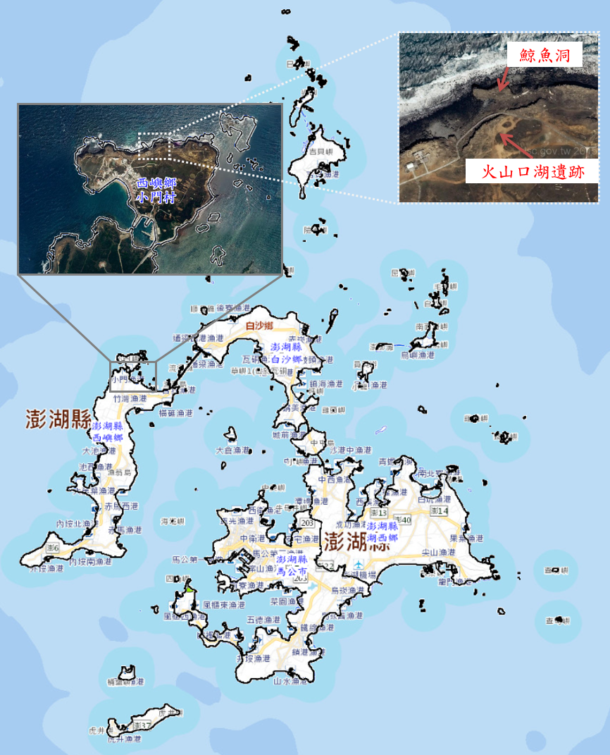 火山口湖遺跡位置圖