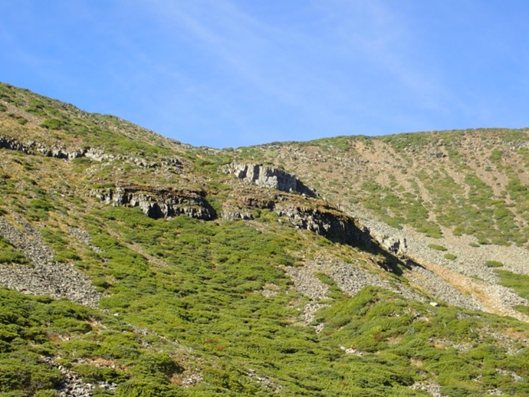 圖7 2號冰坎上仰望1號冰坎