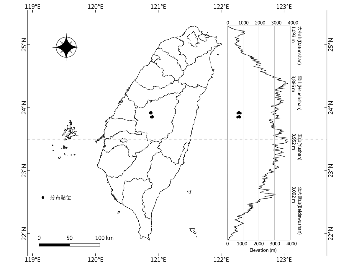 2012-2021年魚池琴蛙分布紀錄圖