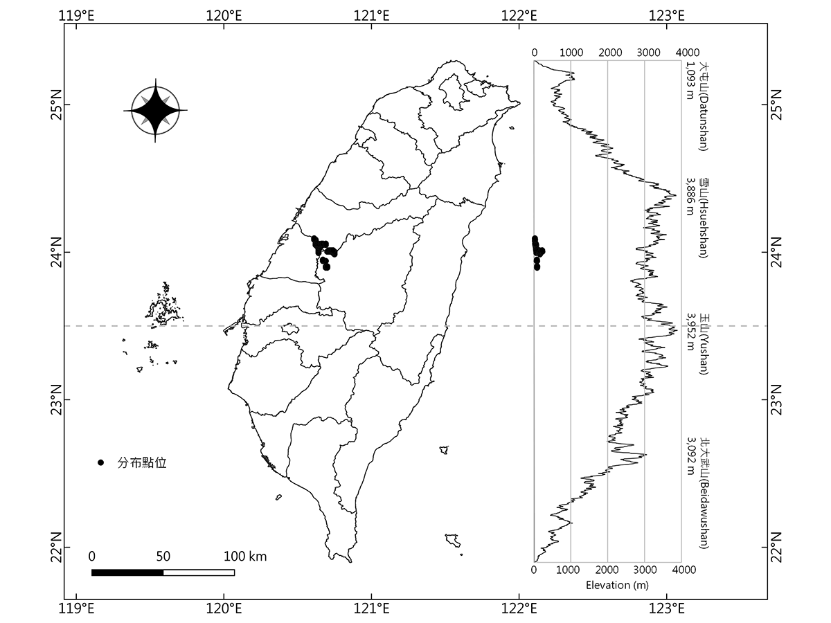2018-2021年巴氏銀鮈分布紀錄圖