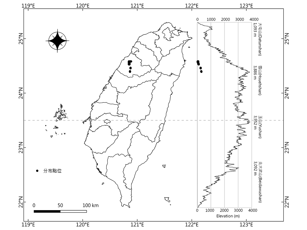 2018-2021年飯島氏銀鮈分布紀錄圖