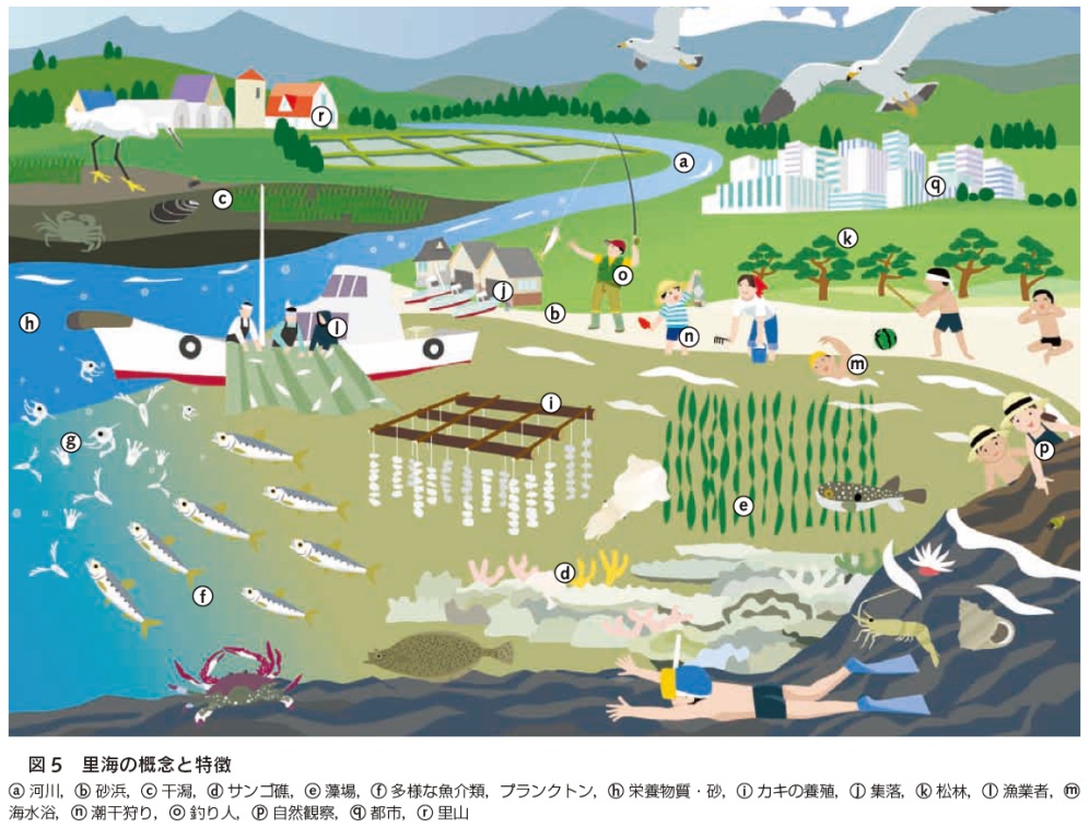 圖2 日本里海特性和概念圖