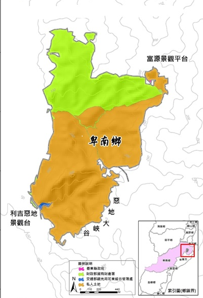 利吉泥岩惡地範圍